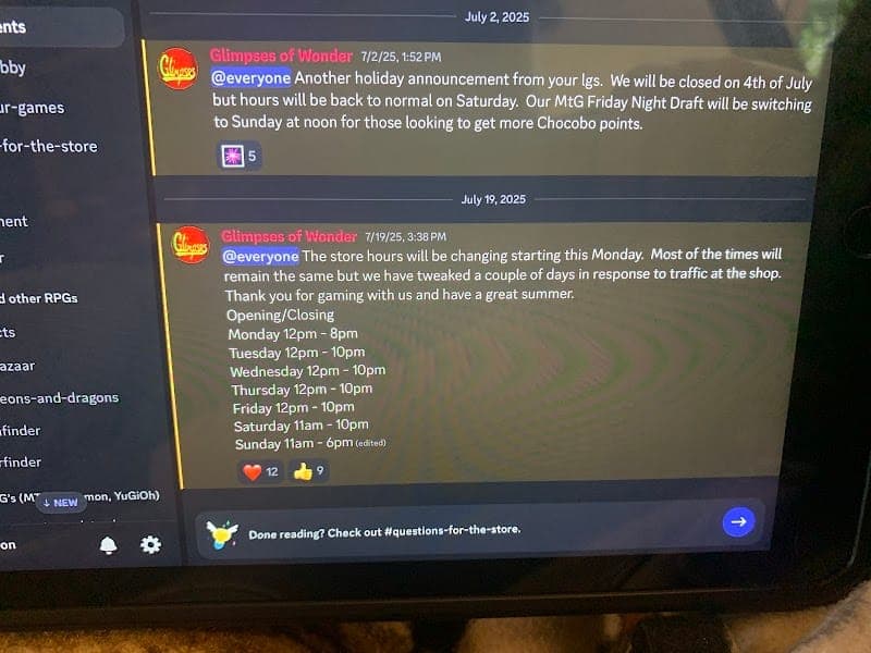 Glimpses of Wonder and Warfare